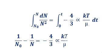 فرمول تعداد ذرات موجود در سوسپانسیون